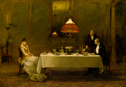 The Marriage of Convenience, 1883 (oil on canvas)