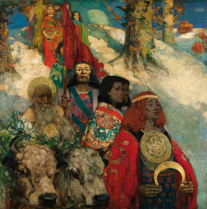 The Druids - Bringing in the Mistletoe, 1890 (oil on canvas)