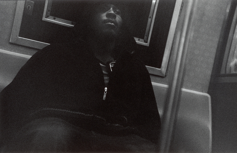 Tough Guy, NY Subway, 2006 (b/w photo)