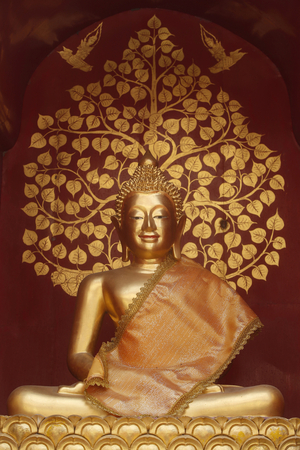 Buddha statue in Wat Phan On, Chiang Mai. Thailand