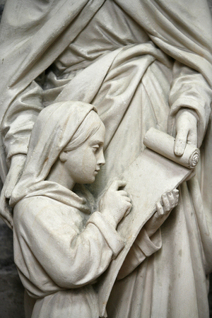 Saint-Samson cathedral sculpture, Dol-de-Bretagne, France