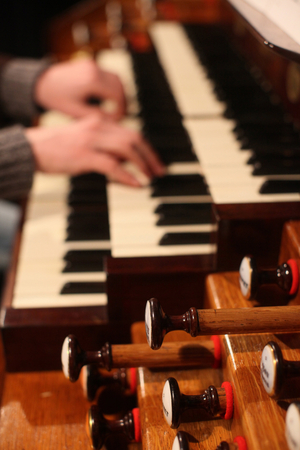 Organ playing Paris France