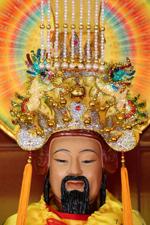 Chua On Lang taoist temple. Taoist deity. Ho chi Minh City. Vietnam