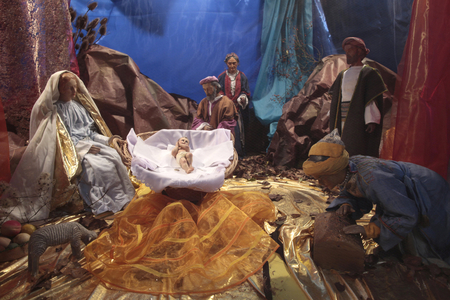 Christmas crib ; Paris France