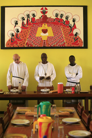 Keur Moussa abbey refectory, Keur Moussa, Senegal
