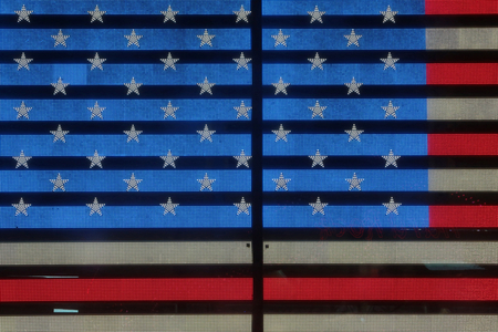 American flag, New York, United States of America