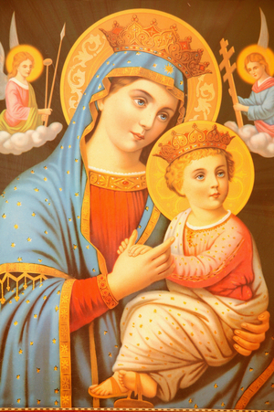 Icon in Saint Bishoy coptic monastery Egypt