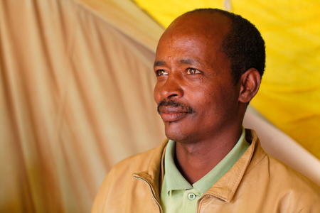 Eritrean refugee in Choucha camp, Ras Jedir, Tunisie