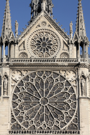 Notre-Dame de Paris cathedral southern facade Paris France