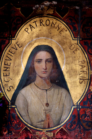 St Germain l'Auxerrois church. Sainte Genevieve de Paris. Paris France