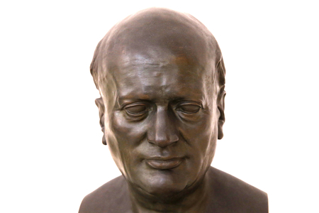 Musee de l'homme, Museum of Mankind, Paris. Etienne Geoffroy-Saint-Hilaire, Jean-Francois Legendre-Heral, plaster, 1837, 20151207, Paris, France