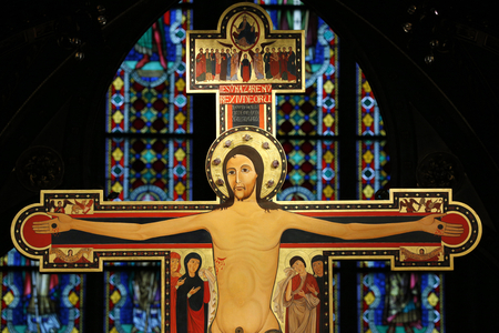 Heiligenkreuz Abbey Jesus on the cross A copy of an Italian original from 1138, Heiligenkreuz, Austria