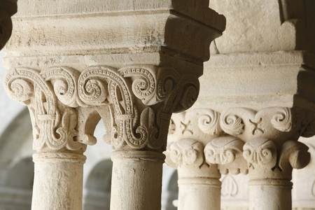 Notre-Dame de Senanque abbey cloister capitals Gordes France