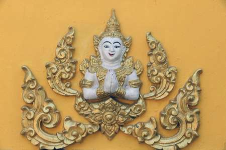 20151030, Vientiane, Laos : Wat Si Muang ( Simuong) buddhist temple. Buddhist goddess
