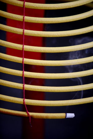 Incense at Kun Iam temple, MACAO, CHINE