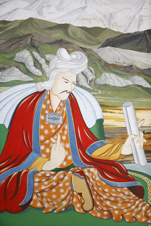 Temple of the Thousand Buddhas Dashang Kagyu Ling congregation Depiction of the precious minister, La Boulaye, France