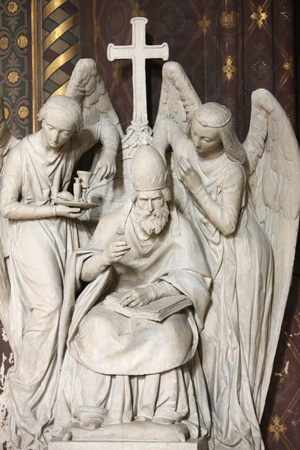 Statue in Saint-Eustache church, Paris, France