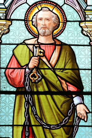 Saint Peter holding the Keys of Heaven, Monnetier-Mornex, France