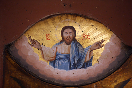 Fresco in Saint Mary of the Mongols' Greek Church Istanbul Turquie