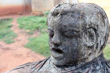 Male voodoo fetish statue. Togoville, Togo