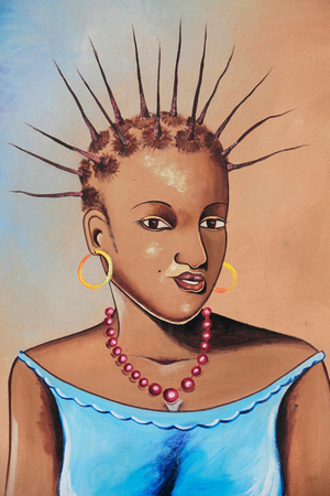 African painting, Ouidah, Benin