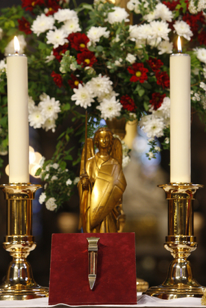 Christ's Passion relics at Notre Dame cathedralNail from the cross., Paris, France