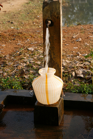 Drinking water fountain., India