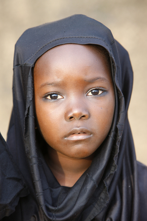 Muslim girl in Africa, Lome, Togo