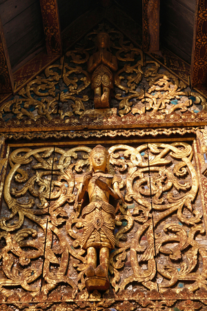 Sculpture in Lampang Louang temple Lampang Thailand