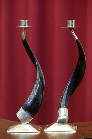 Two candlesticks for Shabbat. Switzerland