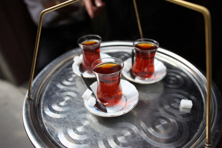 Turkish tea. Istanbul Turquie