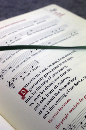 Ars-sur-Formans, Ain, France - Ars-sur-Fromans. Sanctuary-Shrine of Jean-Marie Vianney (the Cure d'Ars). Roman missal.