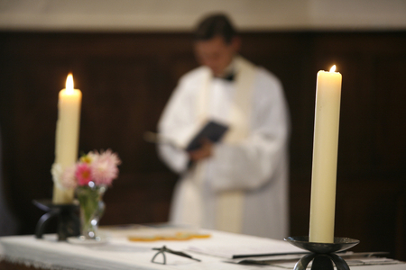 Altar candles, Chatenay, France