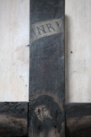 Monastery of SaorgePainting of Jesus on the cross, Saorge, France