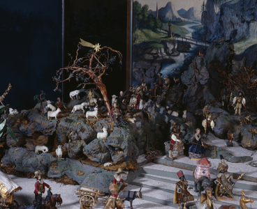 Christmas crib (wax & wood) (see also 330161-330164)