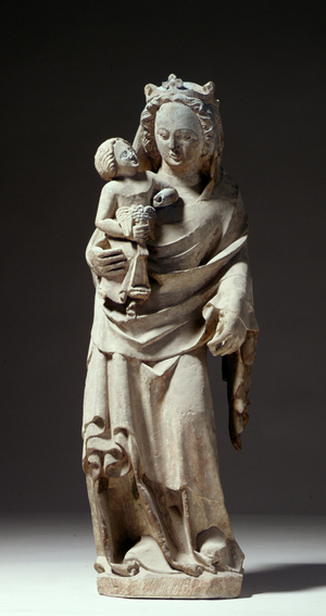 Madonna and Child, from Passau Cathedral, c.1300 (sandstone)
