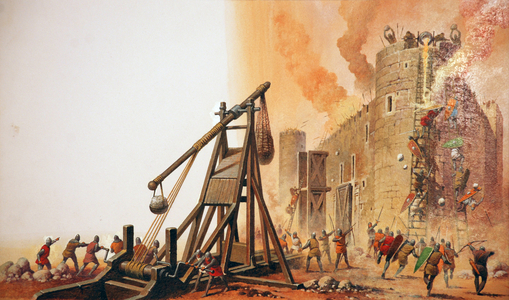 Illustration from 'The Golden Book of Knights and Castles', 1993 (colour litho)