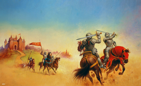 Illustration from 'The Big Book of Knights and Castles', 1995 (colour litho)