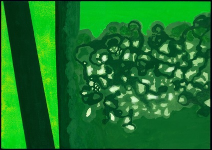 Kensington Gardens Serise: Canopy Shadows, 2007 (mixed media on paper)
