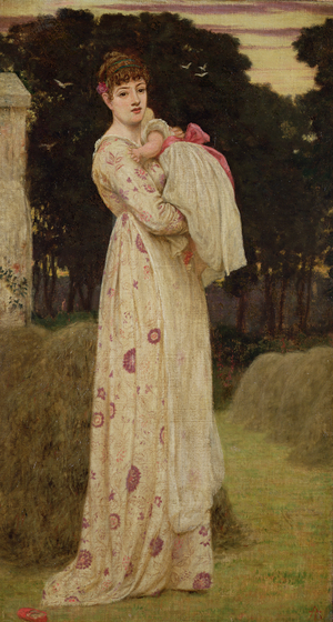 Haytime (oil on canvas)