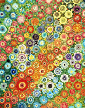 Flowers, 1973 (oil on canvas)