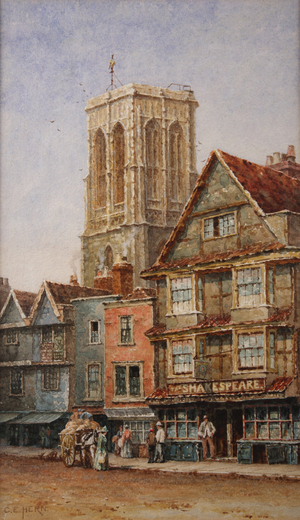 Temple Church, Bristol, 1889 (w/c on paper)