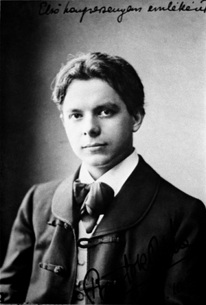 Portrait of Bela Bartok (1881-1945), Hungarian composer.