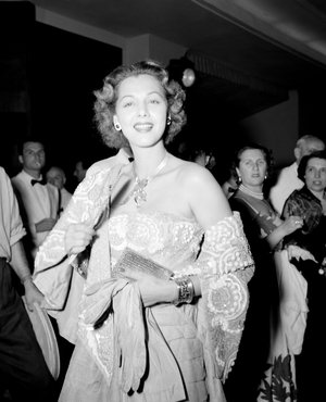 THE ACTRESS MARIA MONTEZ AT THE INTERNATIONAL FILM FESTIVAL OF VENICE - 1950