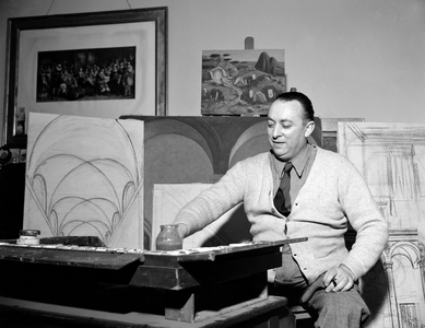 THE PAINTER GIANFILIPPO USELLINI - ROME - 1950