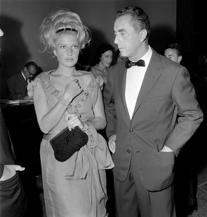 THE ACTRESS MONICA VITTI WITH THE DIRECTOR MICHELANGELO ANTONIONI AT XXIII INTERNATIONAL FILM FESTIVAL OF VENISON- 1962