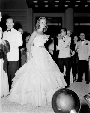THE ACTRESS ANNA MARIA FERRERO AT THE XII INTERNATIONAL FILM FESTIVAL IN VENICE LIDO - 1951