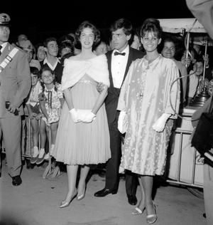 THE ACTRESS CLAUDIA CARDINALE WITH THE ACTRESS BETSY BLAIR AT THE INTERNATIONAL FILM FESTIVAL IN VENICE - 1970