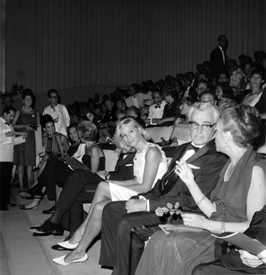 THE ACTRESS INGRID THULIN AND THE DIRECTOR, ACTOR VITTORIO DE SICA AT XXV INTERNATIONAL FILM FESTIVAL IN VENICE LIDO - 1964