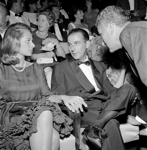 THE PRODUCER GOFFREDO LOMBARDO WITH HIS WIFE AT XXIII INTERNATIONAL FILM FESTIVAL OF VENICE - 1962 -